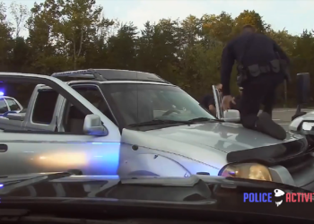 Dashcam capta un grave incidente tras una persecución en Tennessee part2