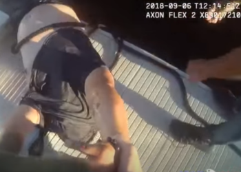 La cámara corporal muestra a un agente de Pasco County rescatando a un hombre de ahogarse part2
