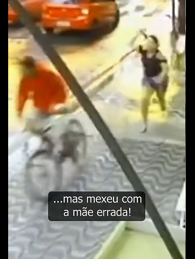 Mãe REAGE Derruba Ladrão! #crime part2