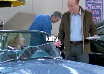 Kitty is angry but also excited about cars part2